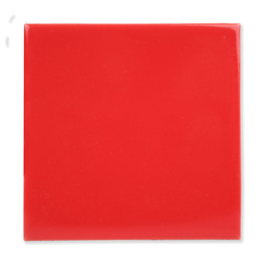 Arcus Ceramic Tile Shown In Vermillion