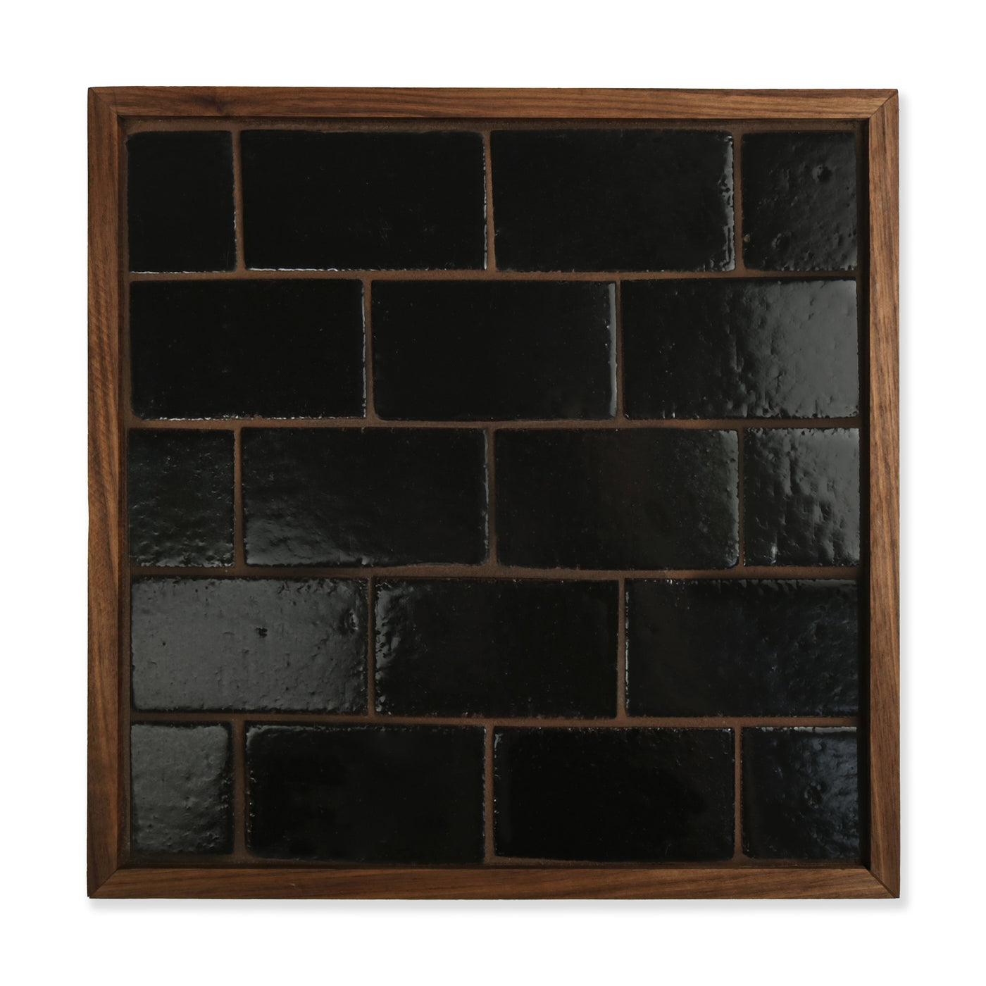 Cascadia Ceramic Tile Shown In Basalt with Glossy Finish
