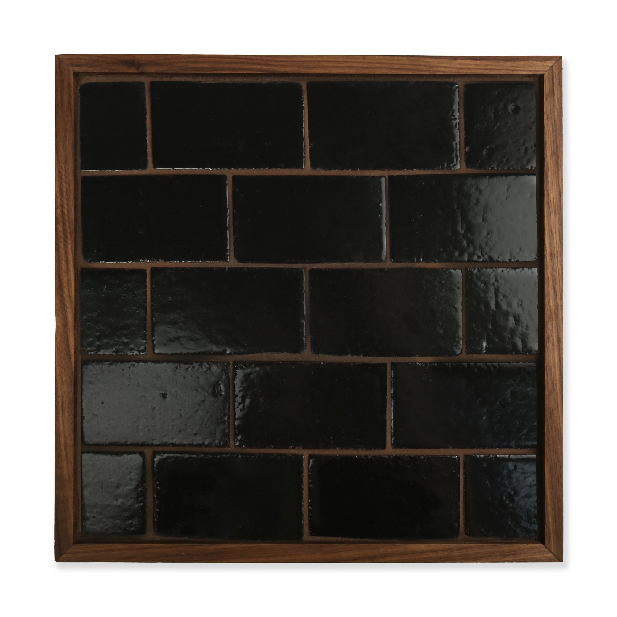 Cascadia Ceramic Tile Shown In Basalt with Glossy Finish
