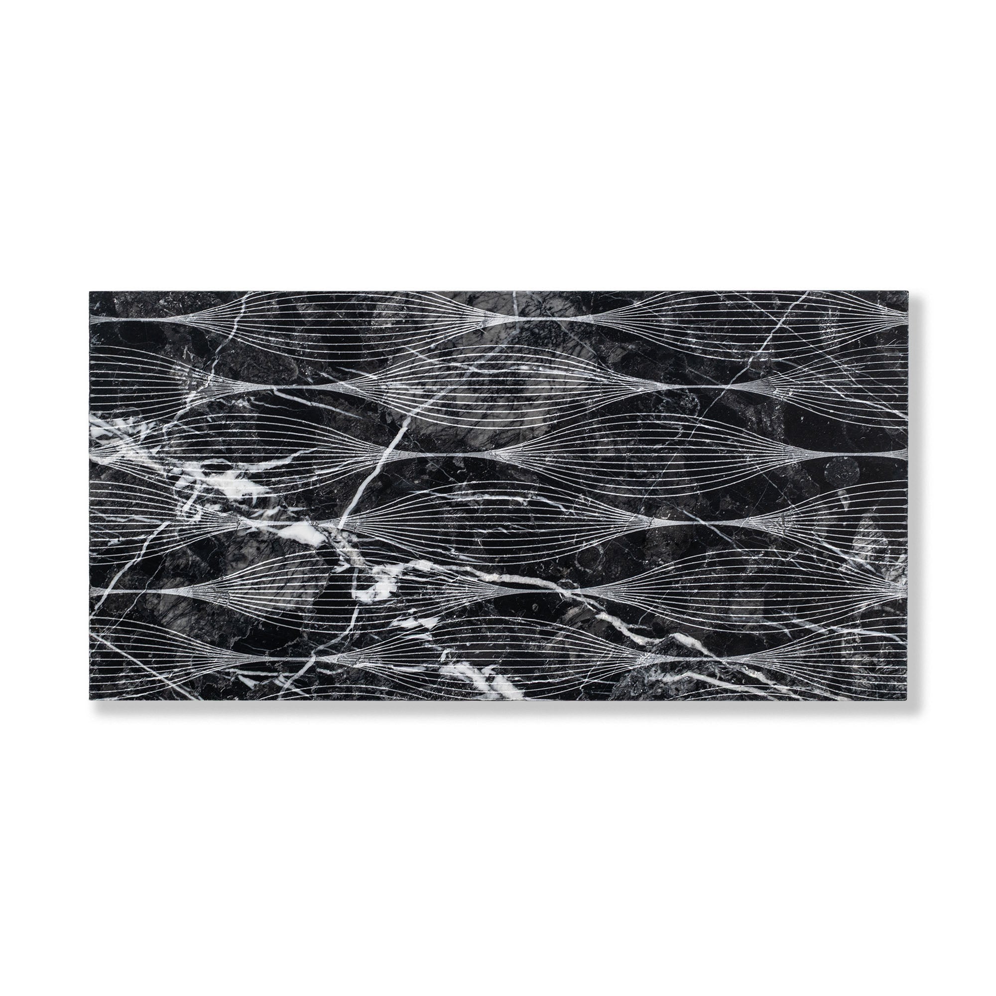 Horizon Line Stone Tile Shown in Reed with Storm Marble