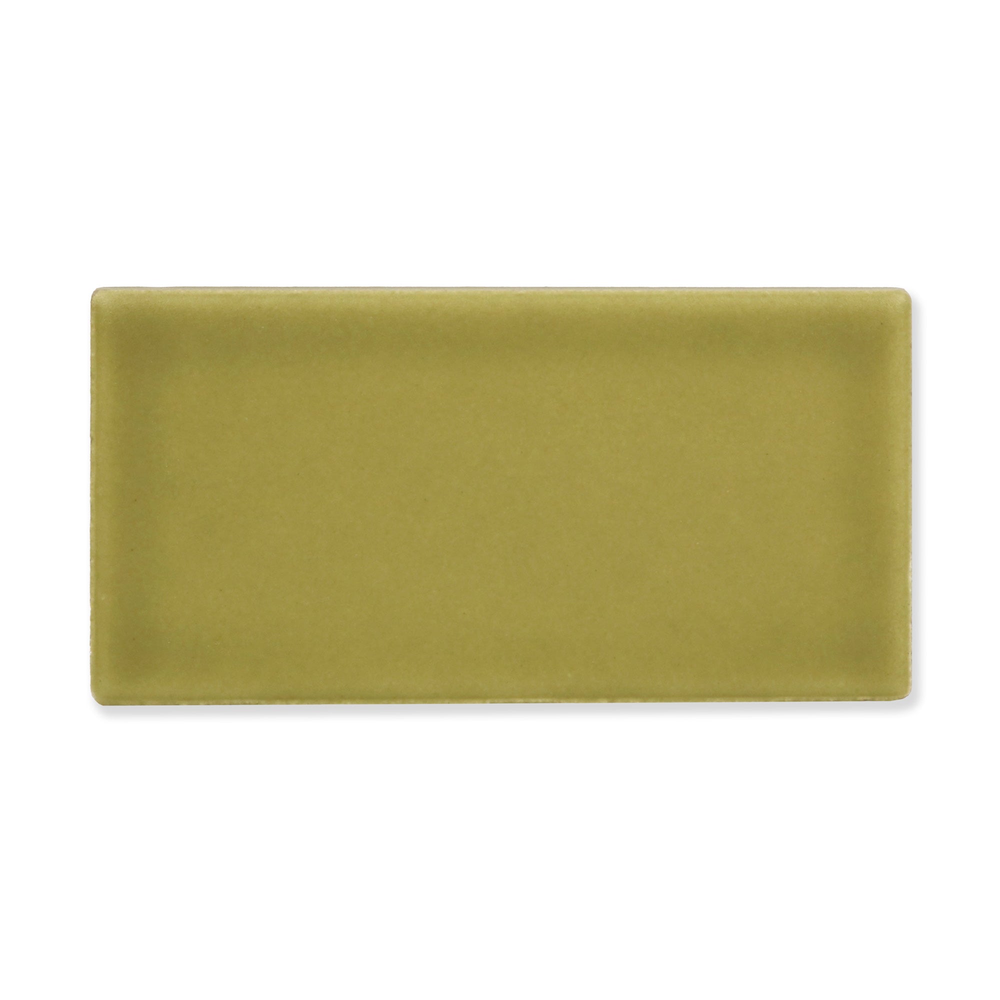 Hue Ceramic Tile Shown In Avocado with Matte Finish