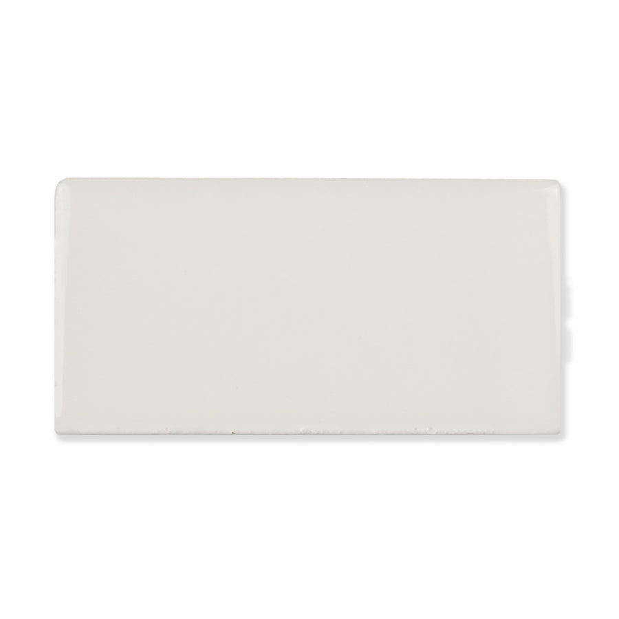 Hue Ceramic Tile Shown In Blanco with Glossy Finish