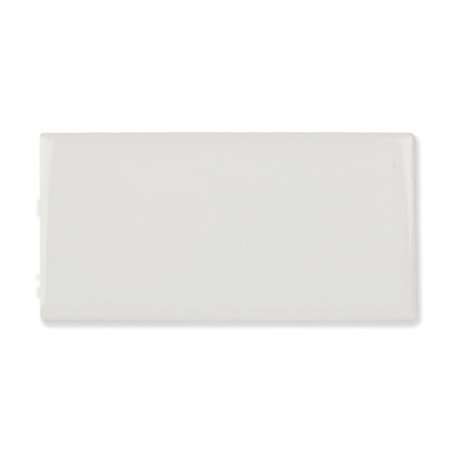 Hue Ceramic Tile Shown In Bright White with Glossy Finish