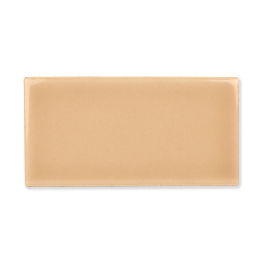 Hue Ceramic Tile Shown In Burlap with Glossy Finish