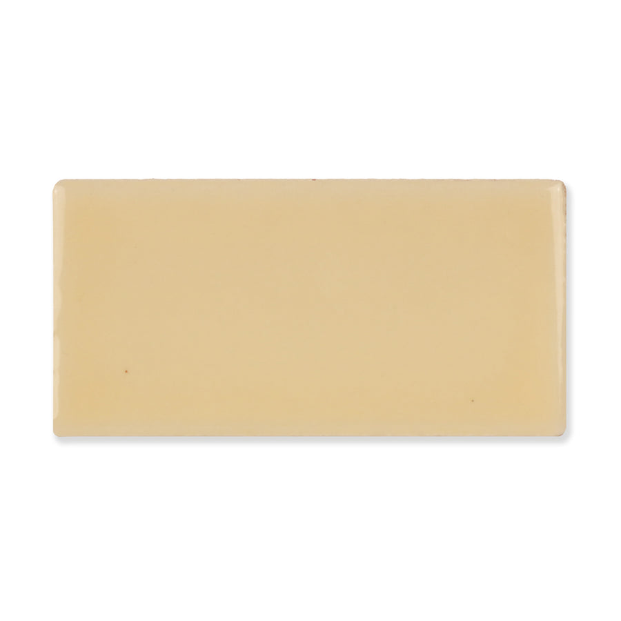Hue Ceramic Tile Shown In Butter with Glossy Finish