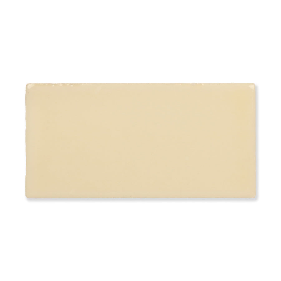 Hue Ceramic Tile Shown In Buttermilk with Glossy Finish