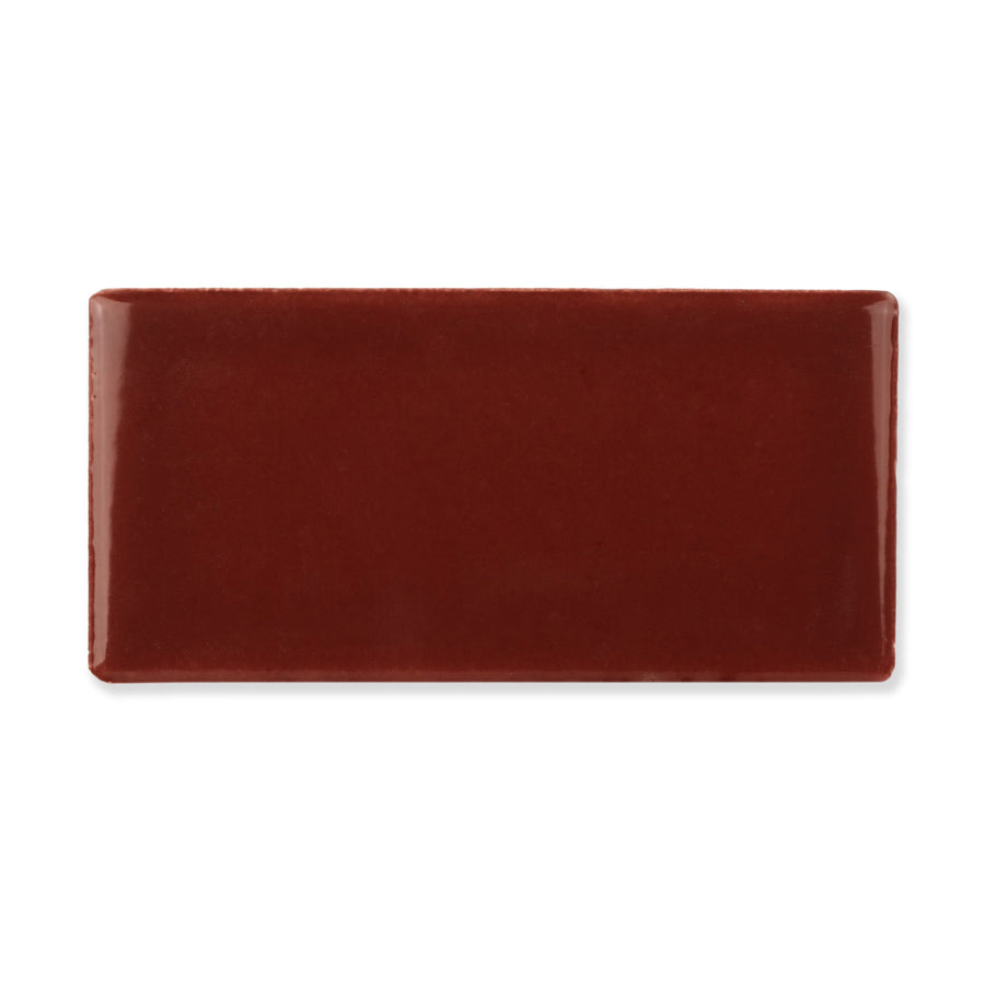 Hue Ceramic Tile Shown In Cabernet with Glossy Finish