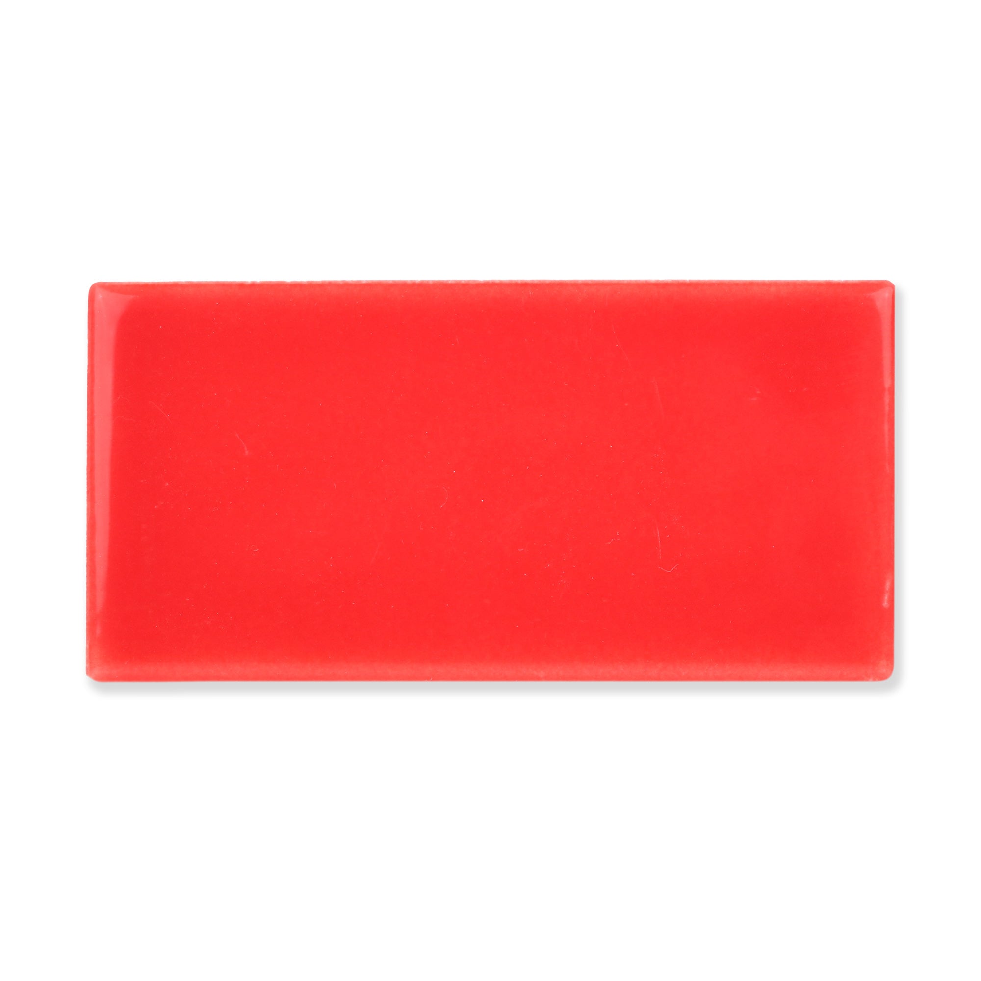 Hue Ceramic Tile Shown In Candy Apple with Glossy Finish