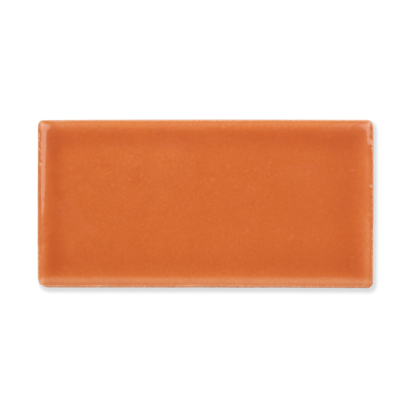 Hue Ceramic Tile Shown In Cinnamon with Glossy Finish