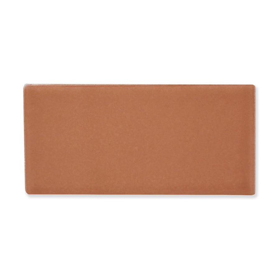 Hue Ceramic Tile Shown In Cinnamon with Matte Finish