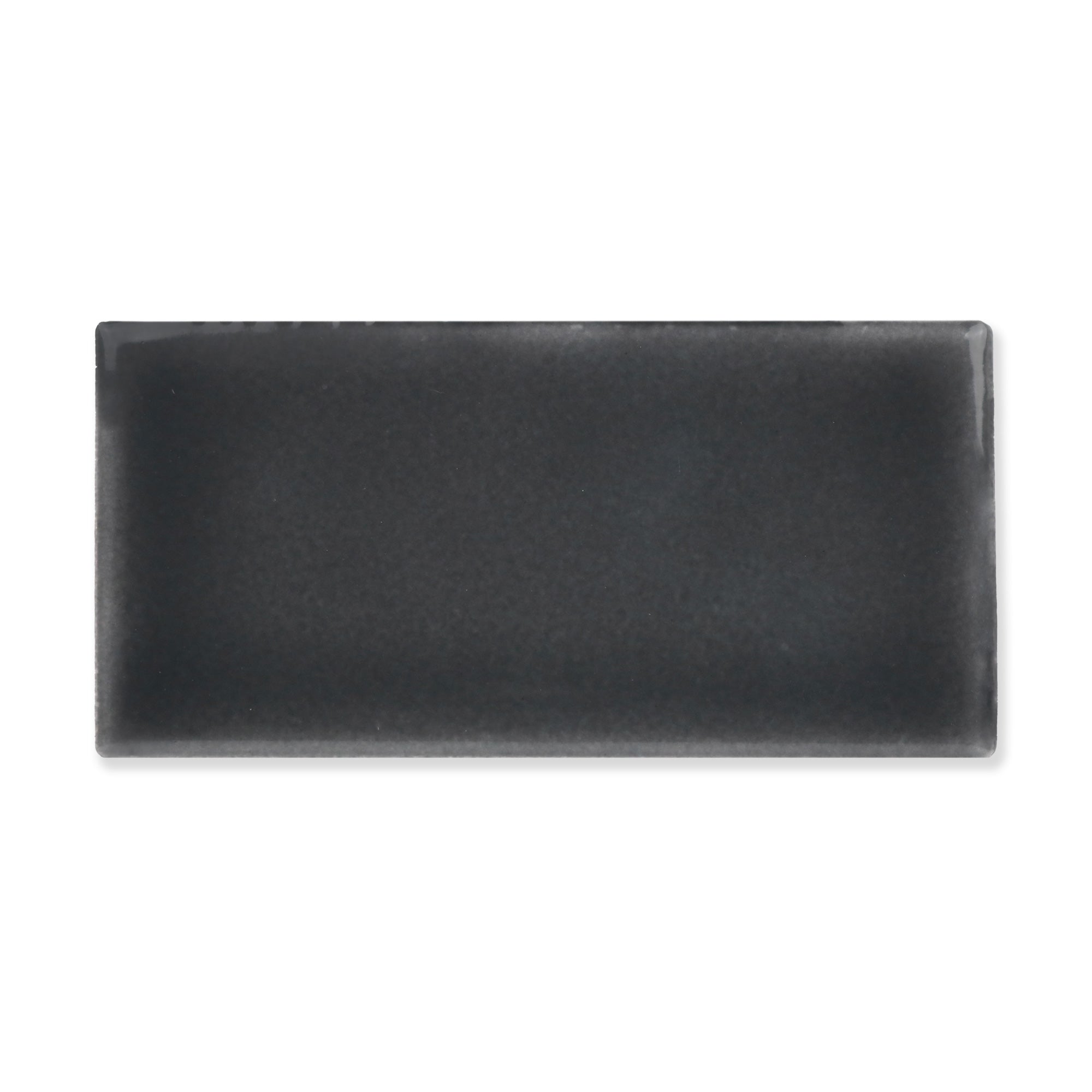 Hue Ceramic Tile Shown In Coal with Glossy Finish