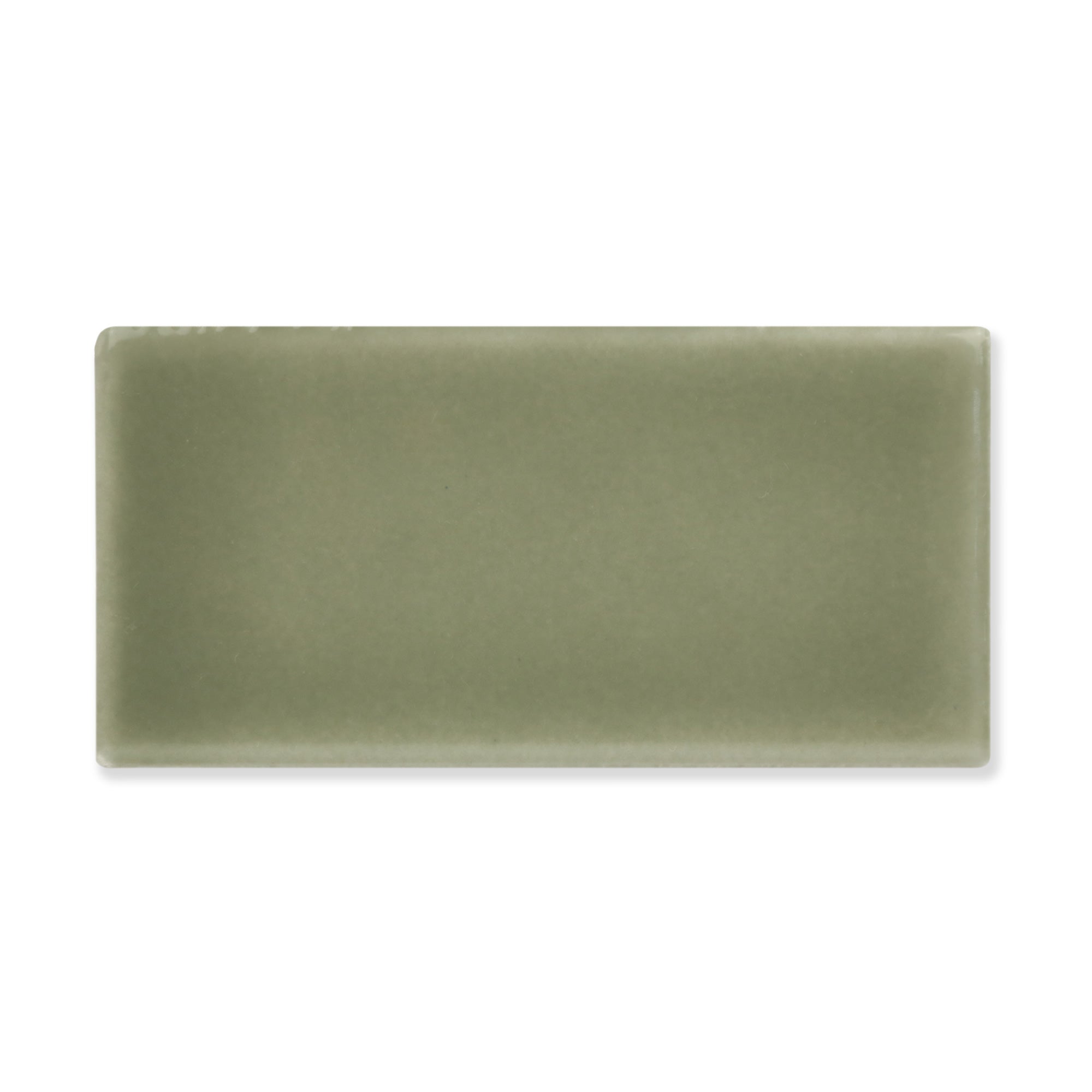 Hue Ceramic Tile Shown In Desert Sage with Glossy Finish