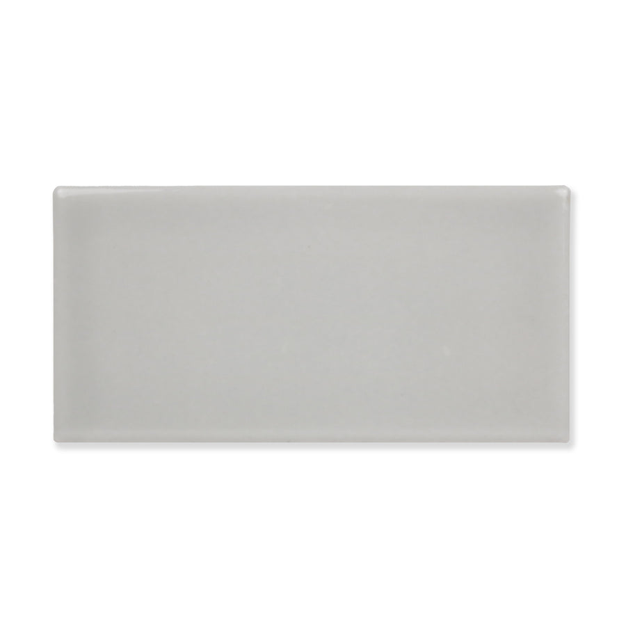 Hue Ceramic Tile Shown In Dove with Glossy Finish