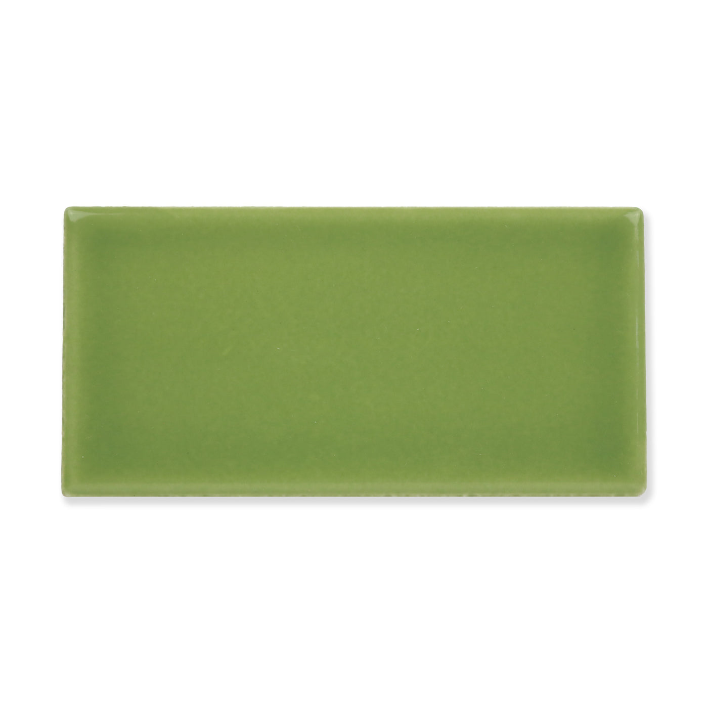 Hue Ceramic Tile Shown In Fern with Glossy Finish