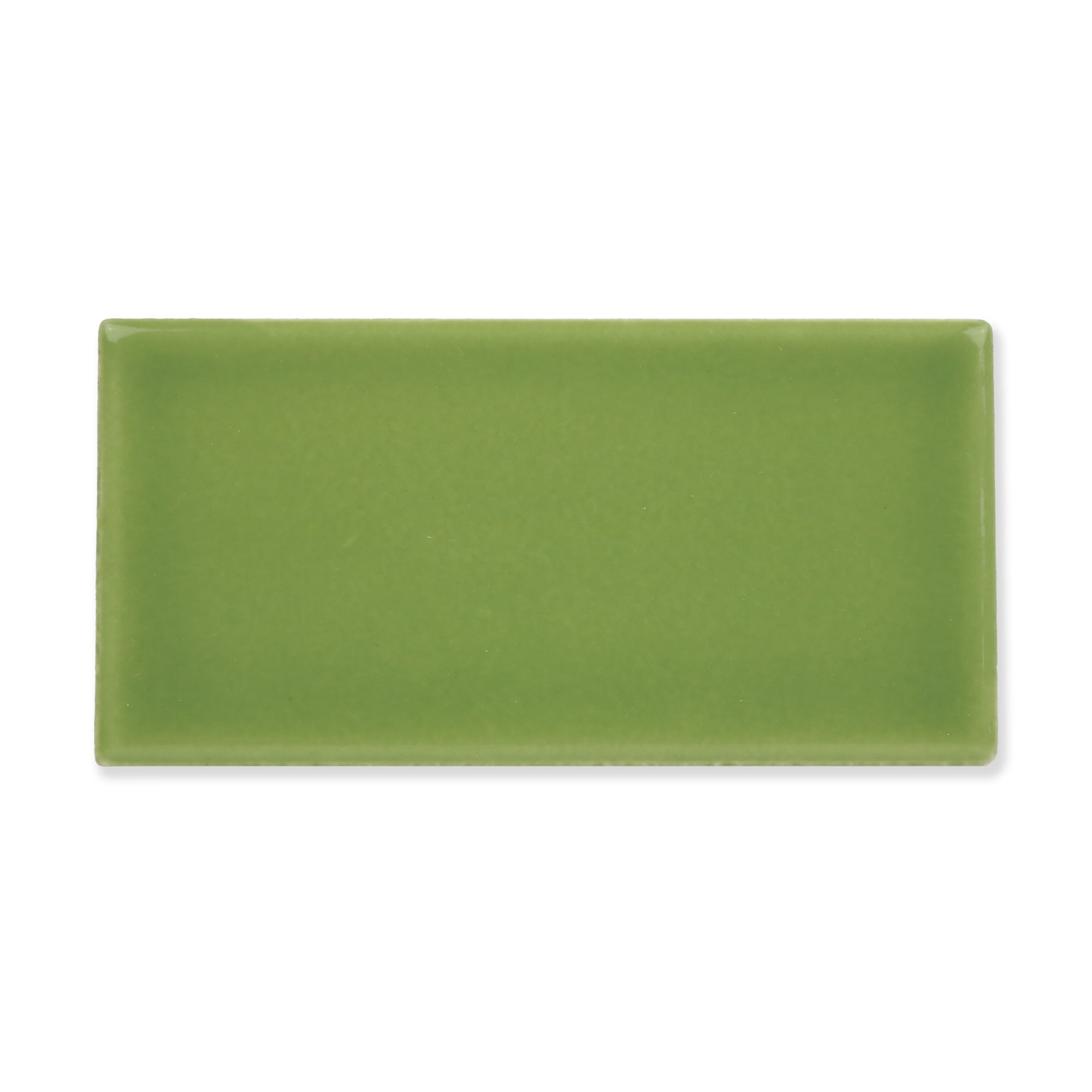 Hue Ceramic Tile Shown In Fern with Glossy Finish
