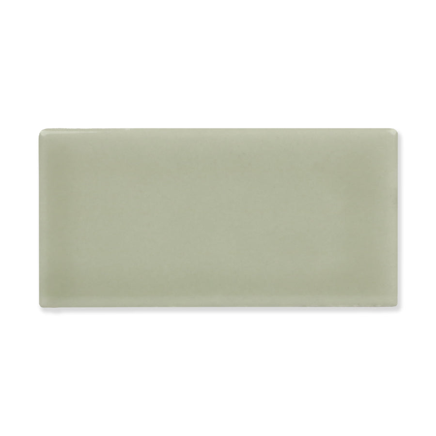 Hue Ceramic Tile Shown In Fog with Glossy Finish
