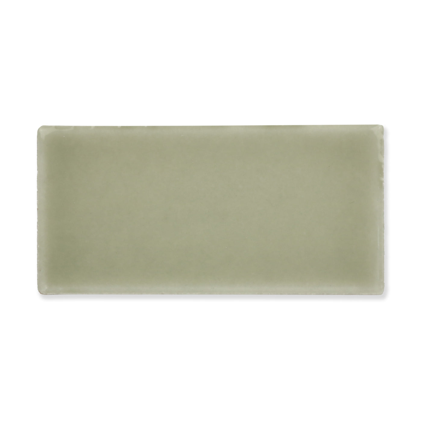 Hue Ceramic Tile Shown In Lichen with Glossy Finish