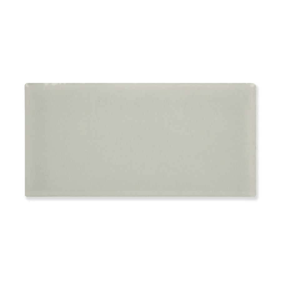 Hue Ceramic Tile Shown In Mist with Glossy Finish