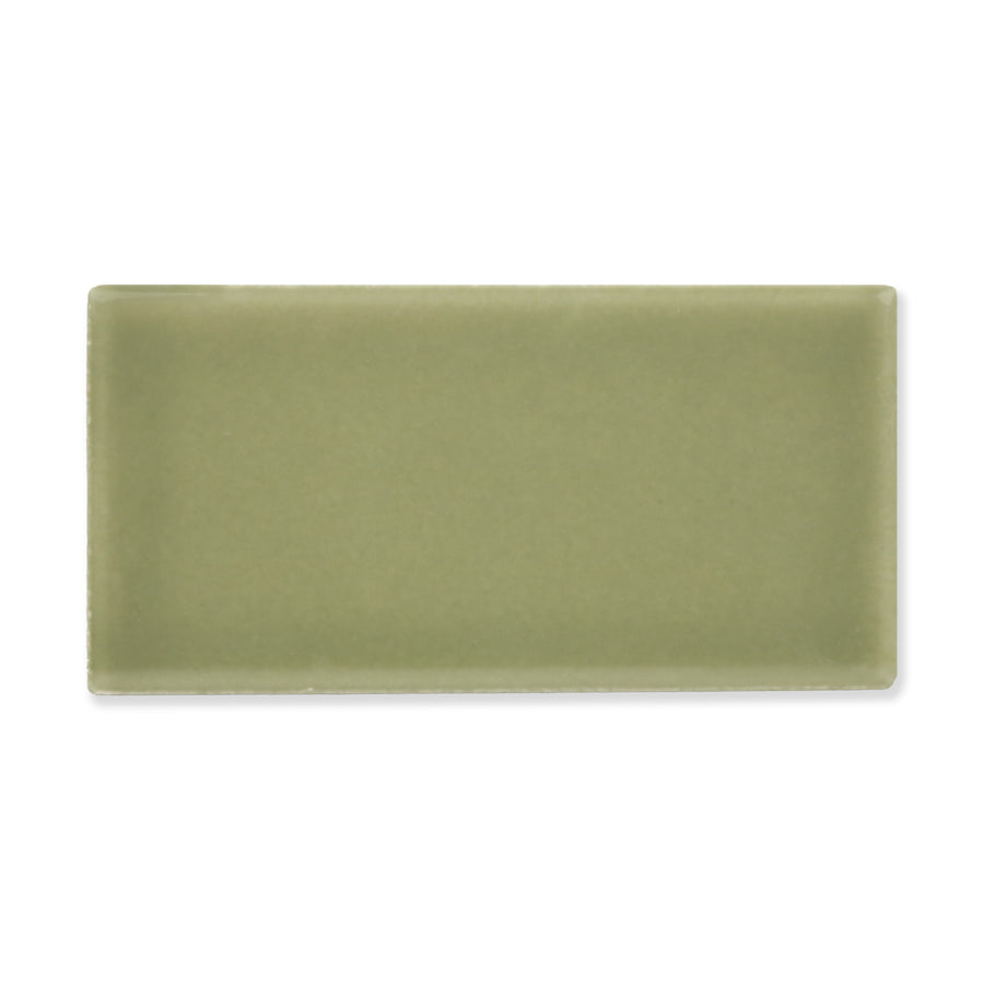 Hue Ceramic Tile Shown In Moss