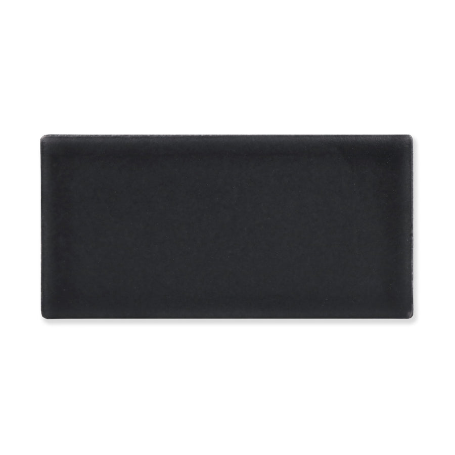 Hue Ceramic Tile Shown In Nero with Matte Finish