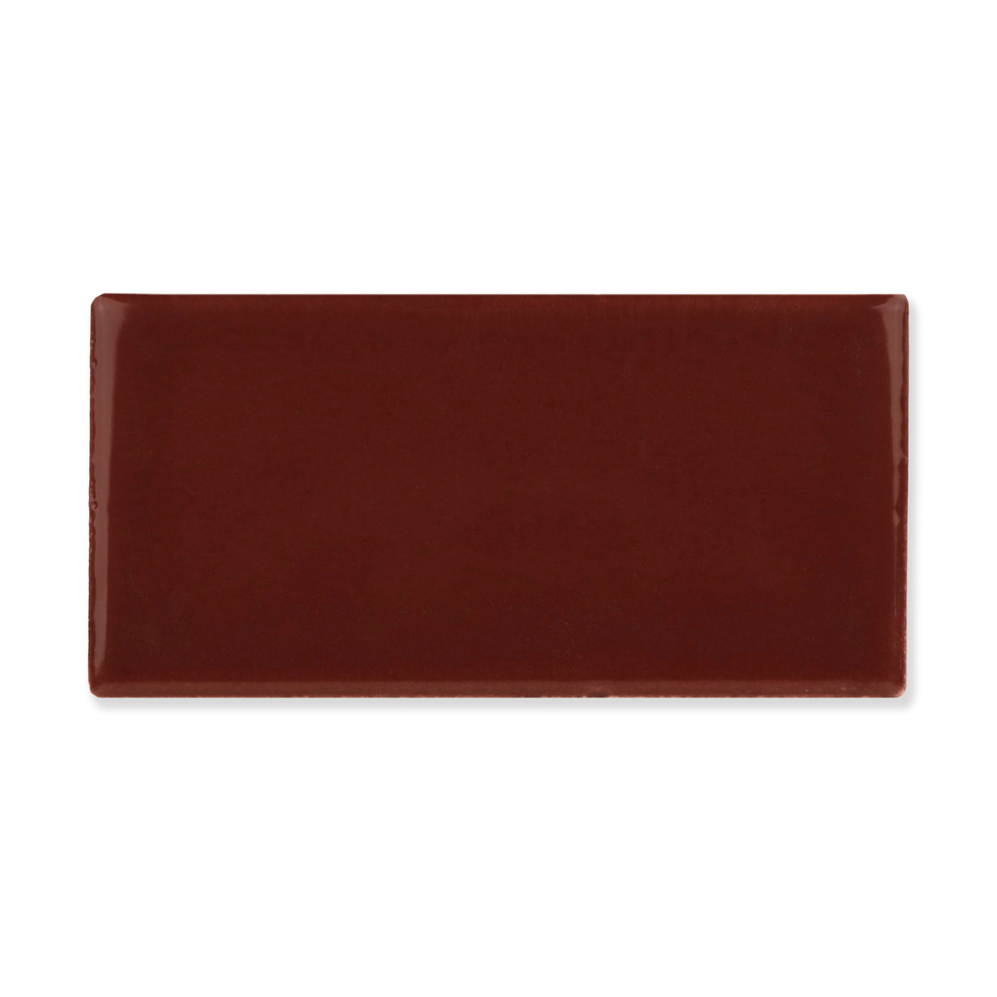 Hue Ceramic Tile Shown In Oxblood with Glossy Finish