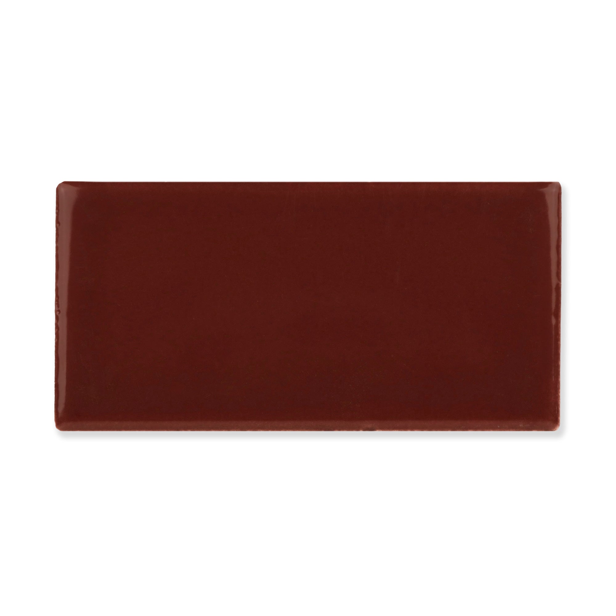 Hue Ceramic Tile Shown In Oxblood with Glossy Finish
