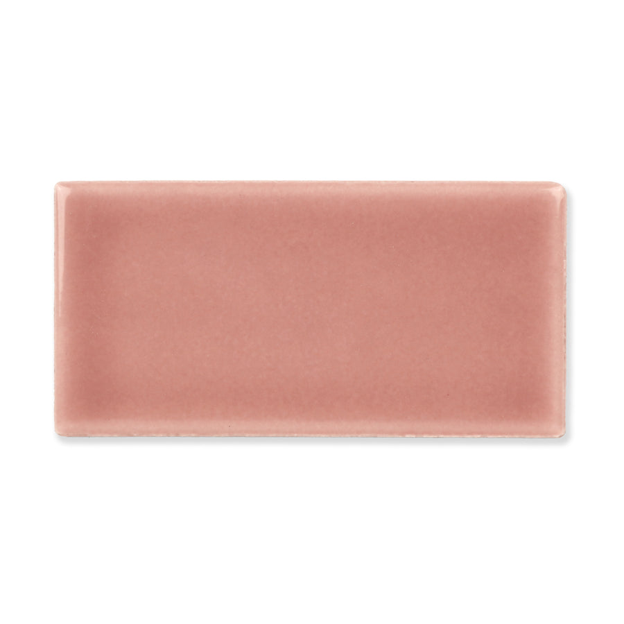 Hue Ceramic Tile Shown In Plum with Glossy Finish