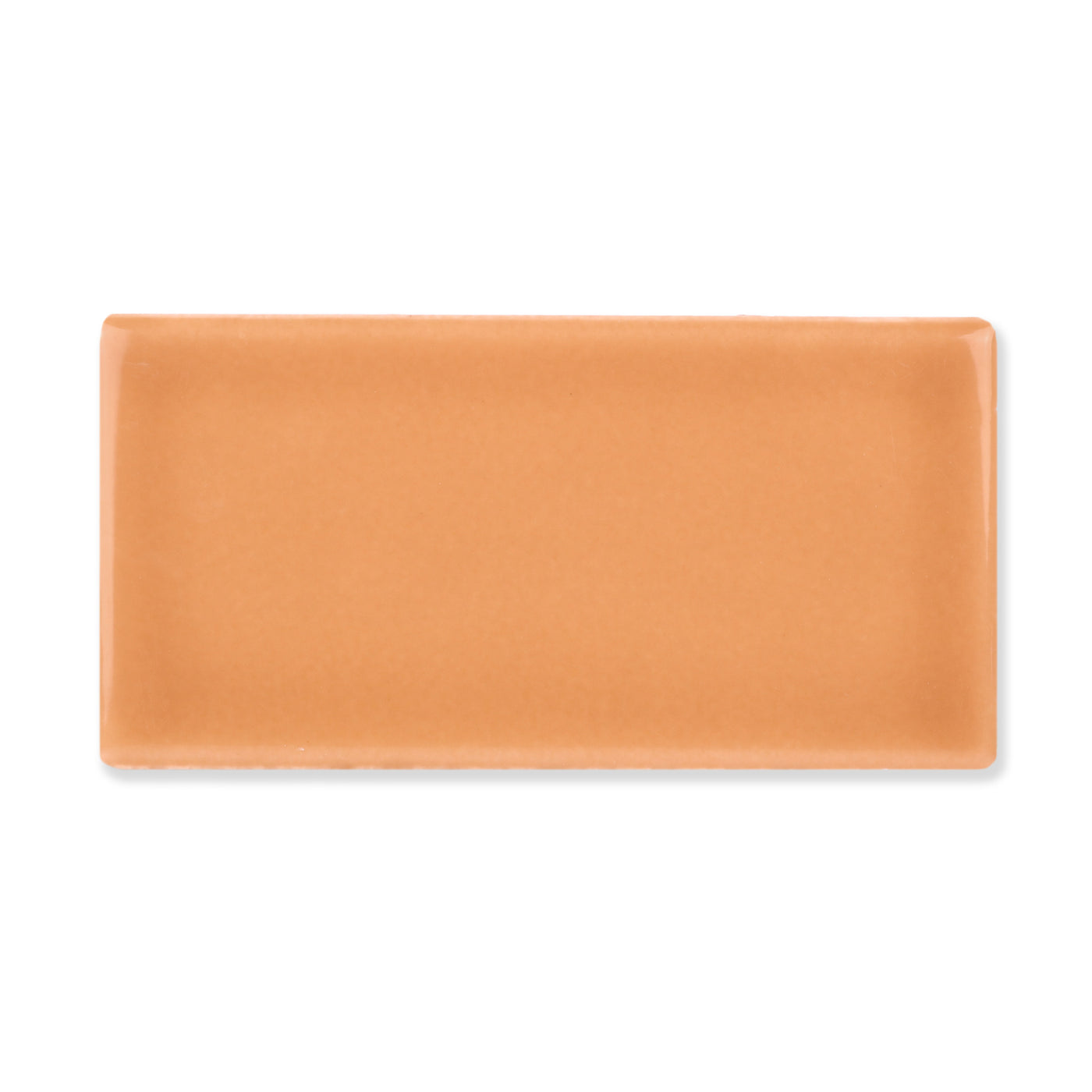 Hue Ceramic Tile Shown In Raw Umber with Glossy Finish