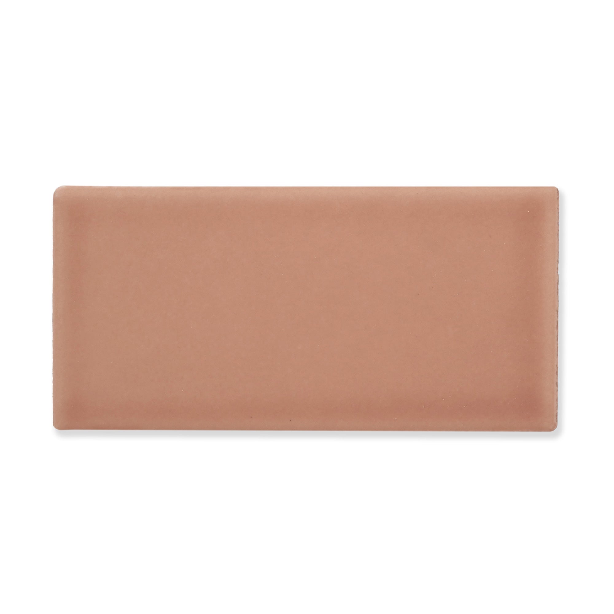 Hue Ceramic Tile Shown In Salmon with Matte Finish