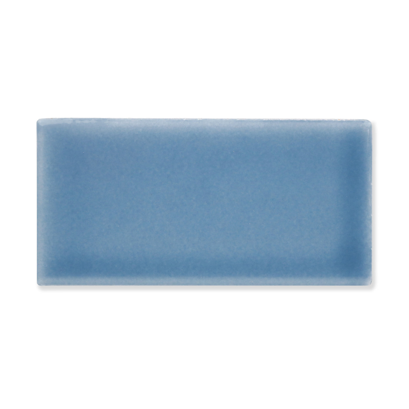 Hue Ceramic Tile Shown In Selvedge with Glossy Finish