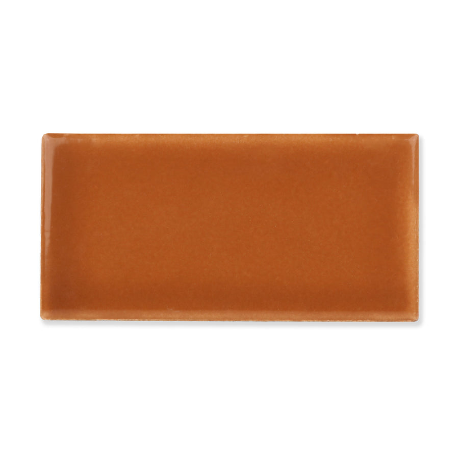 Hue Ceramic Tile Shown In Sepia with Glossy Finish