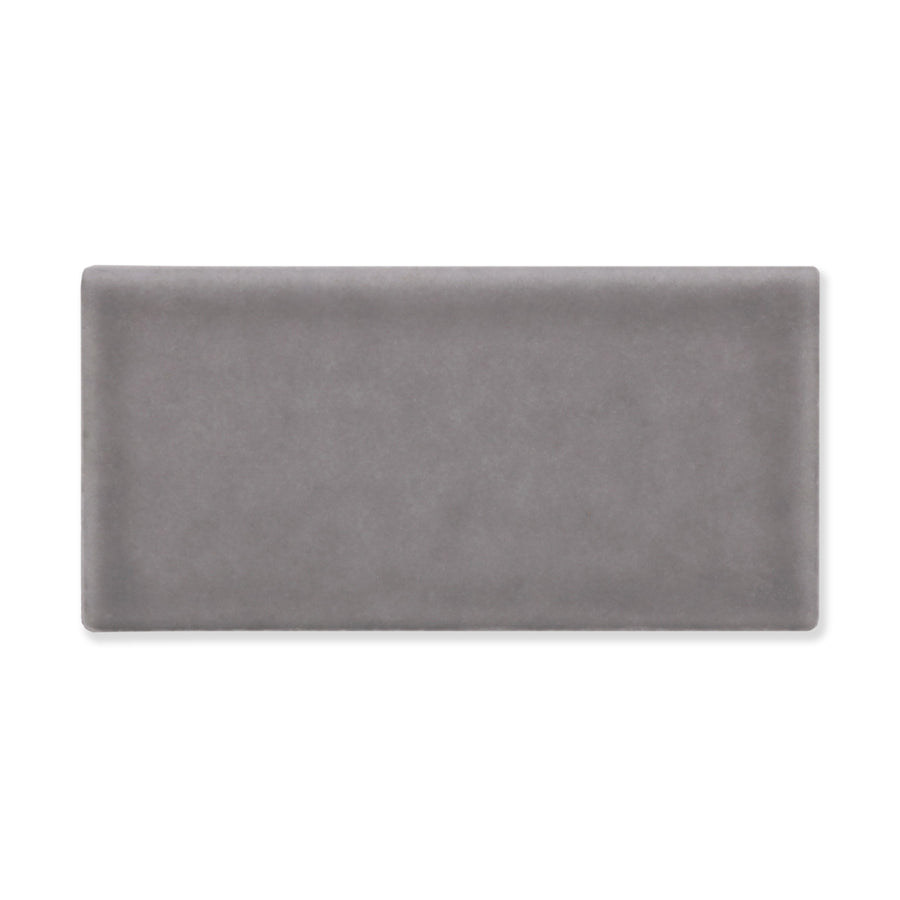 Hue Ceramic Tile Shown In Steel with Matte Finish