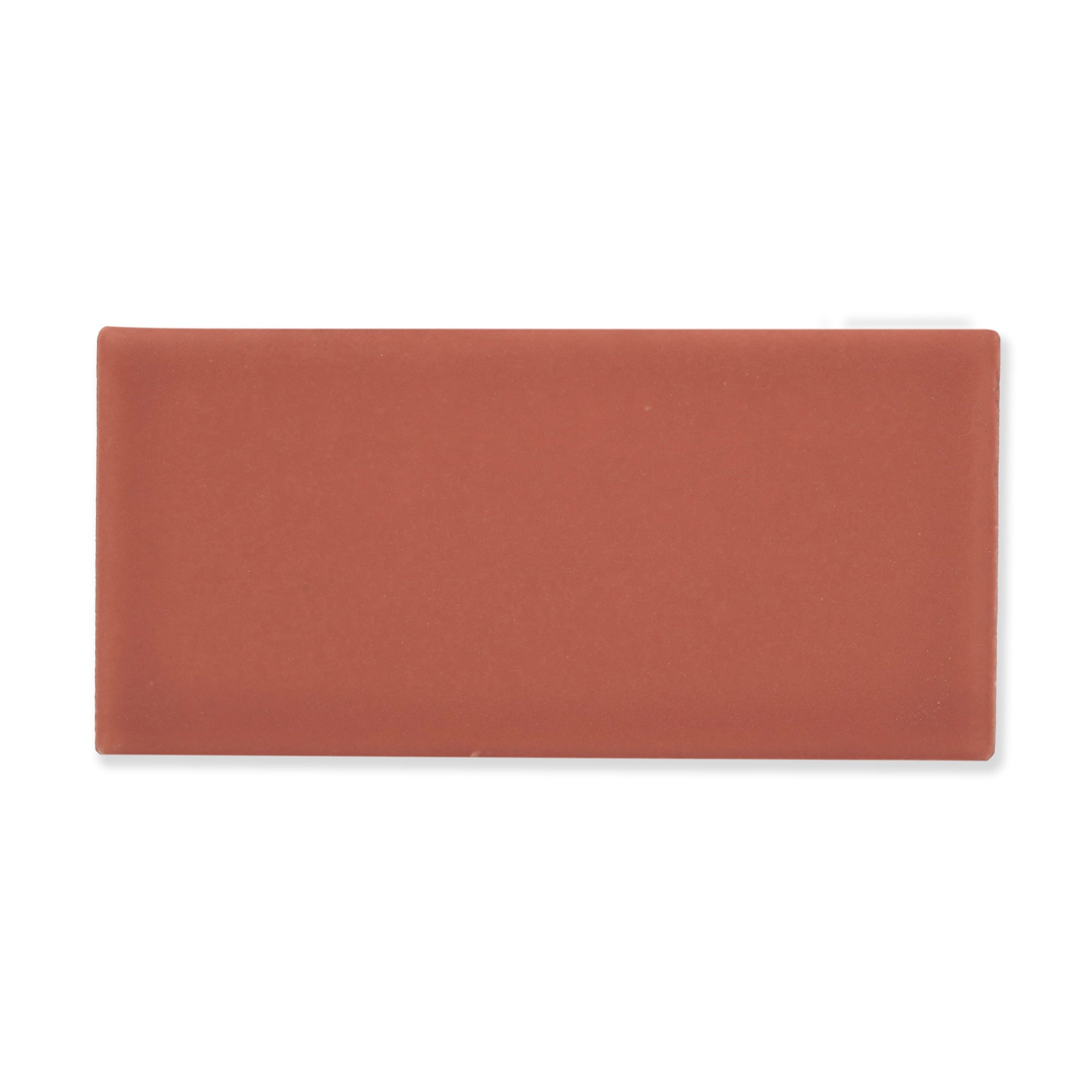 Hue Ceramic Tile Shown In Terra Cotta with Matte Finish