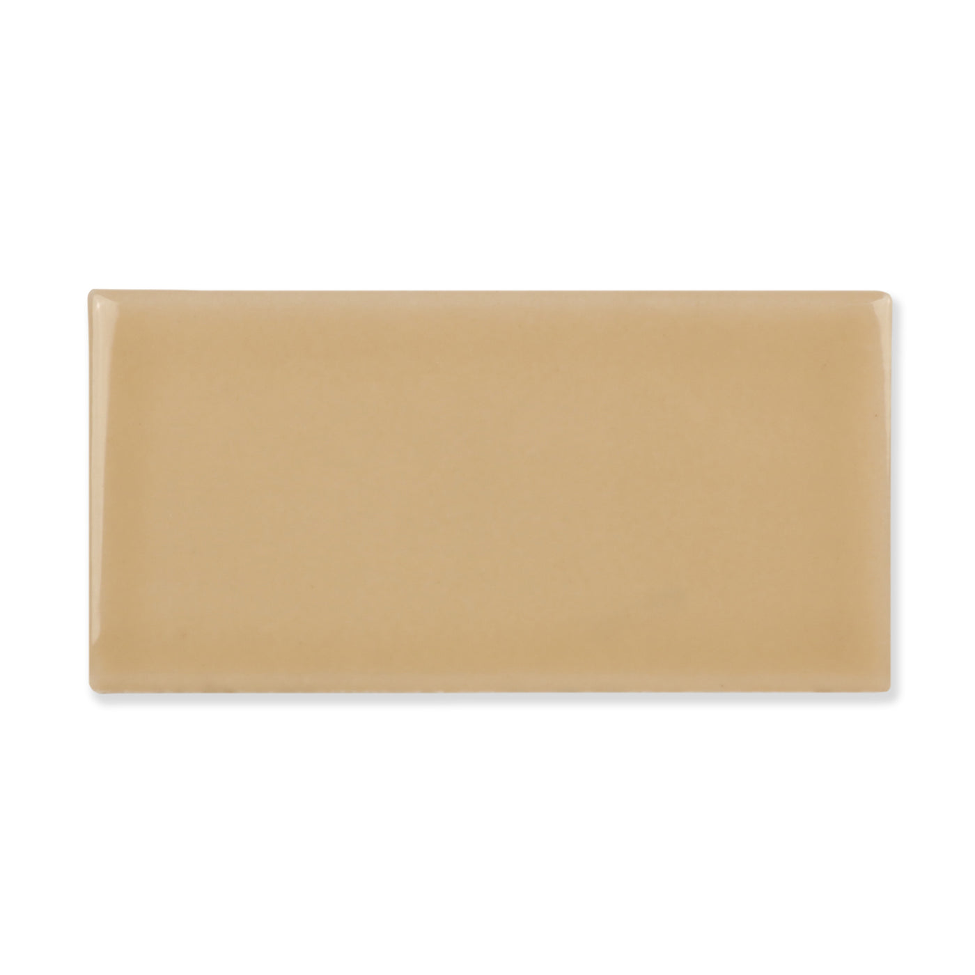 Hue Ceramic Tile Shown In Toast with Glossy Finish