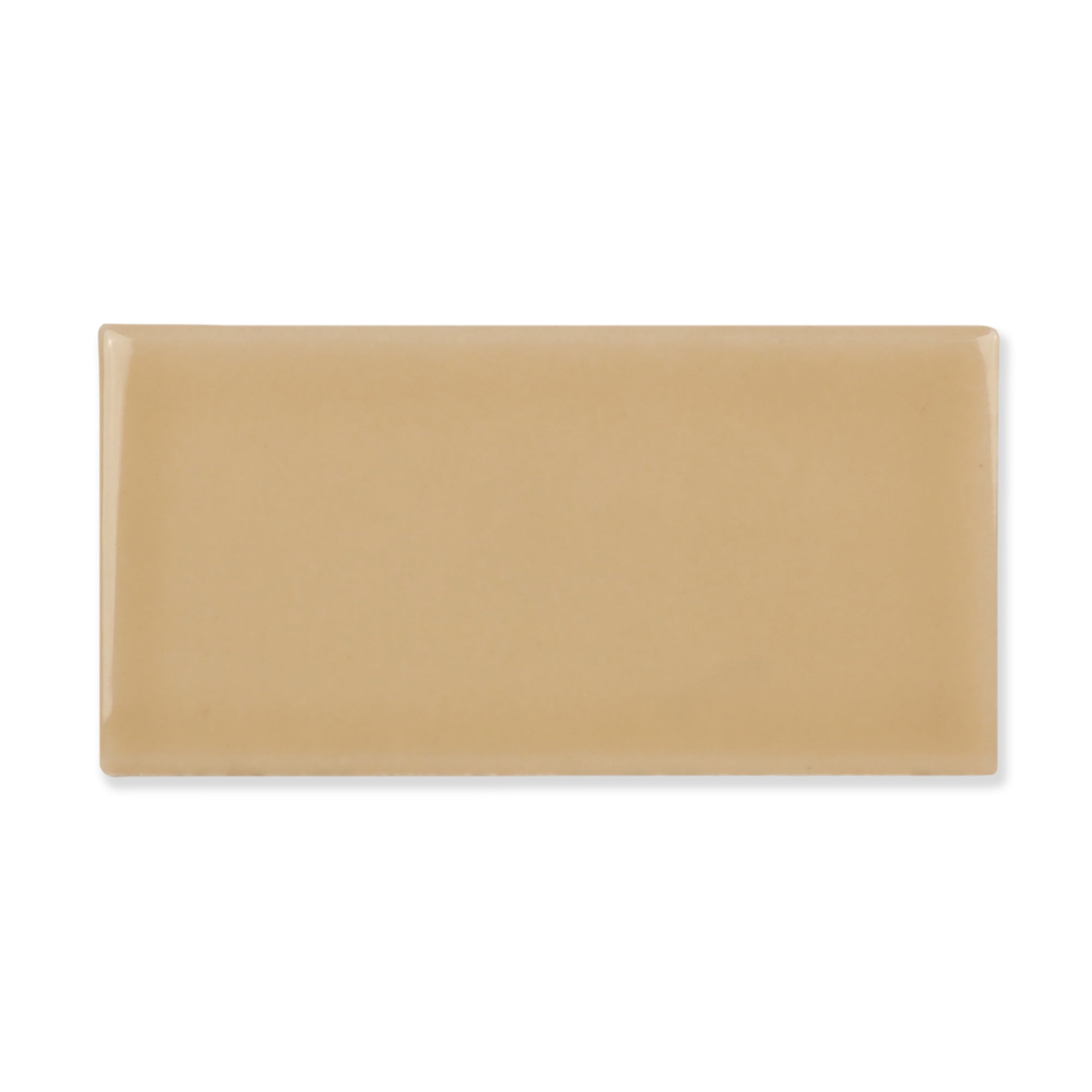 Hue Ceramic Tile Shown In Toast with Glossy Finish