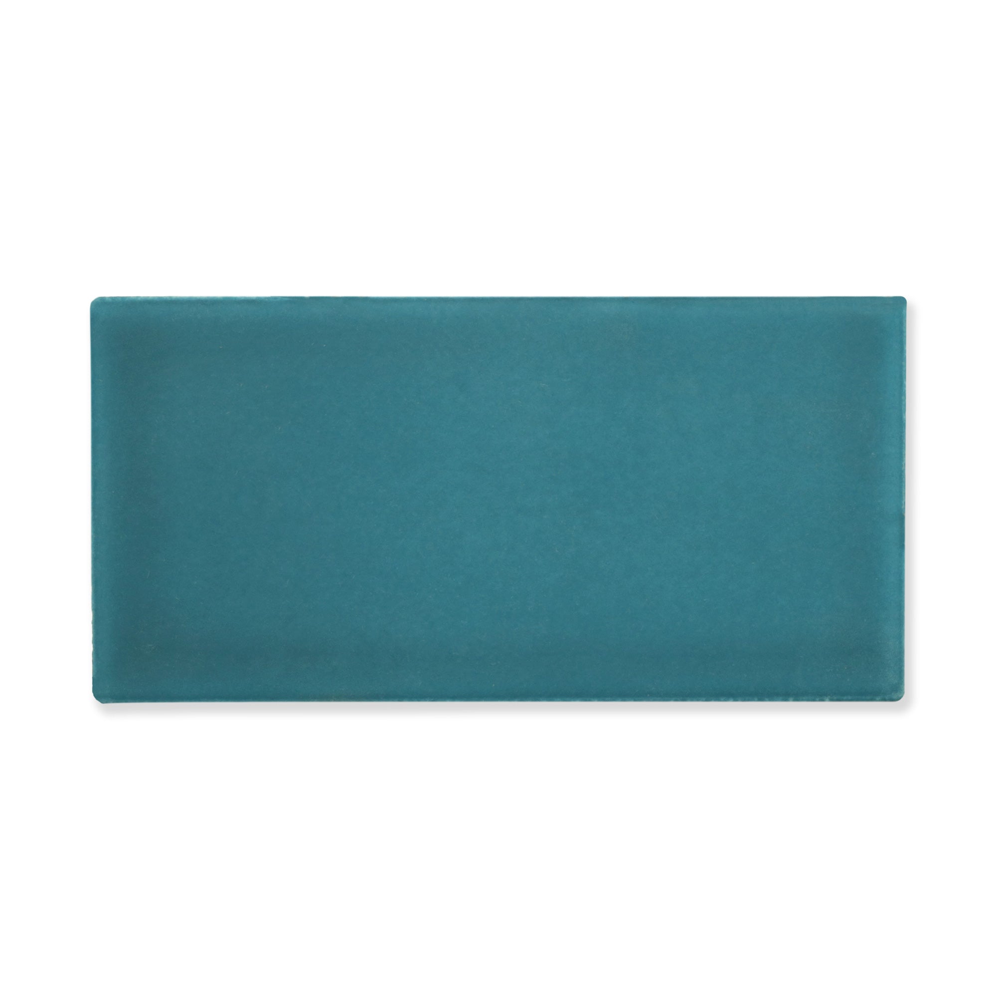 Hue Ceramic Tile Shown In Turquoise with Matte Finish